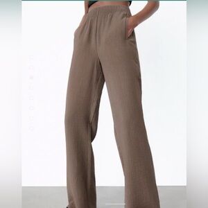 Zara taupe Brown Flare Pants